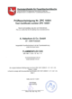 Zertifikat DIN 14811 - C25